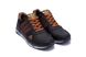 Чоловічі кросівки з натуральної шкіри Чорні з коричневим ПК-902 brown
