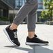 Мужские кожаные кроссовки Черные Air Black, 45