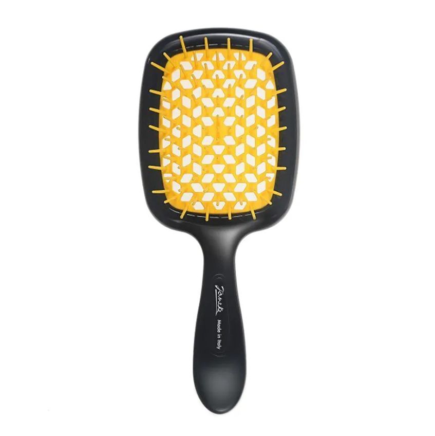 Гребінець Janeke SUPERBRUSH BLACK/YELLOW