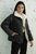 Жіноча коротка утеплена куртка на блискавці SEV-2086.5430 чорна