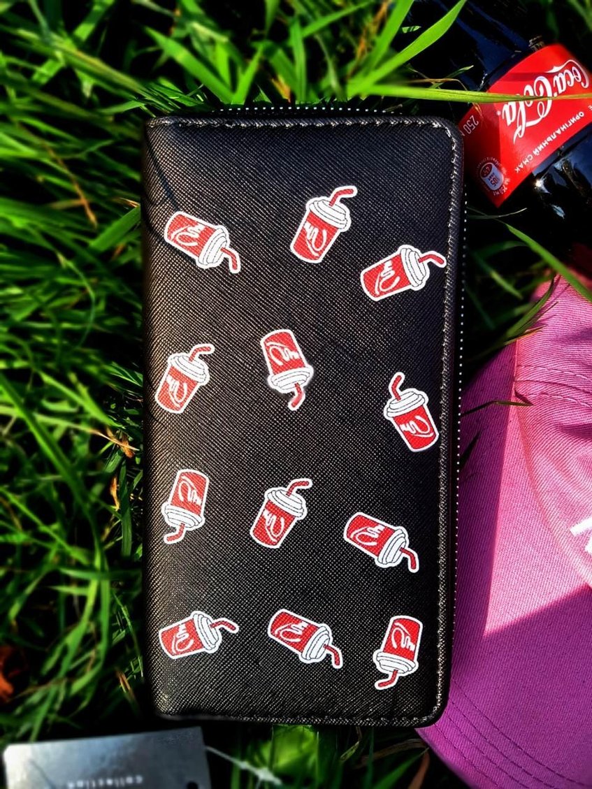 Жіночий гаманець з принтом Coca Cola fz-18165
