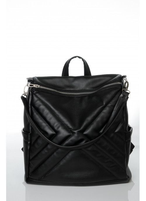 Жіночий рюкзак-сумка Sambag Trinity чорний SB-28313002