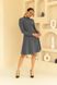 Трикотажна жіноча сукня міні з довгими рукавами SEV-2139.5579 сіра