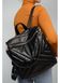 Женский рюкзак-сумка Sambag Trinity строченный черный SB-28313002