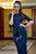 Жіноча ошатна сукня міді з рукавом 3/4 SEV-1264.3862 Синій, S