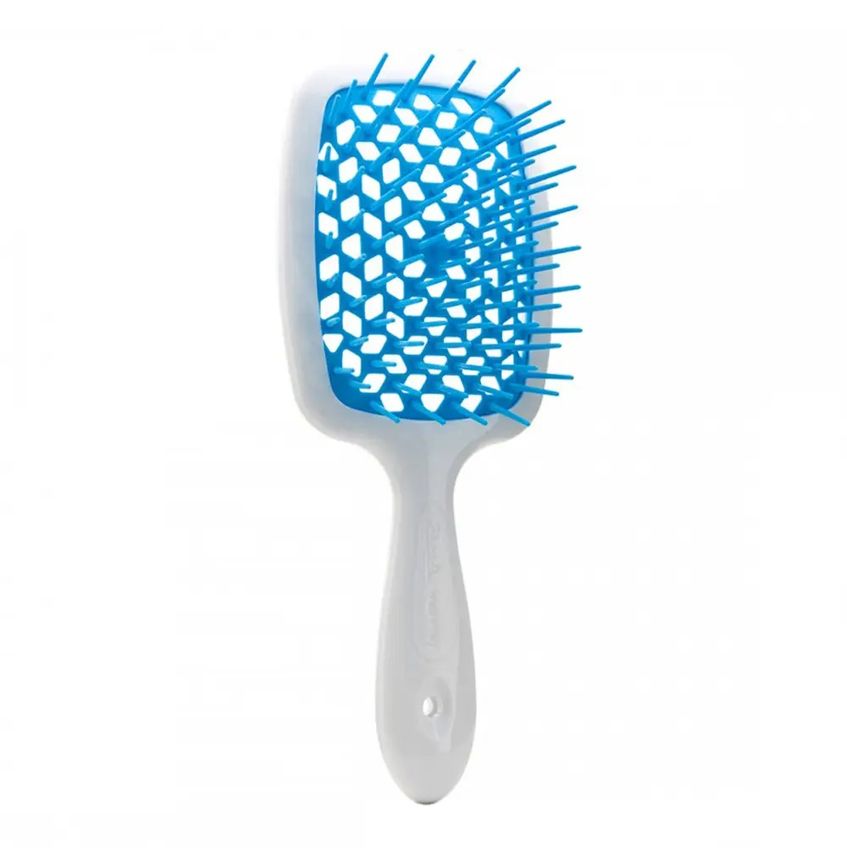 Гребінець Janeke SUPERBRUSH WHITE/BLUE