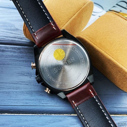 Годинник чоловічій Curren 8324 AB-1008-0205 чорний с золотым