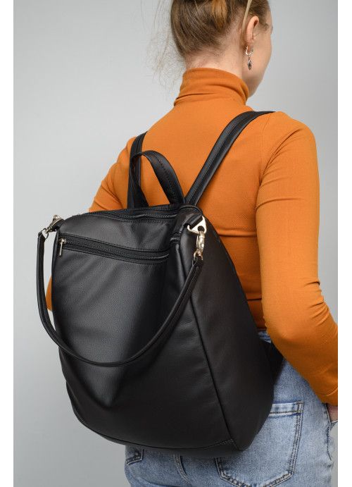 Жіночий рюкзак сумка Sambag Trinity чорний SB-28302001