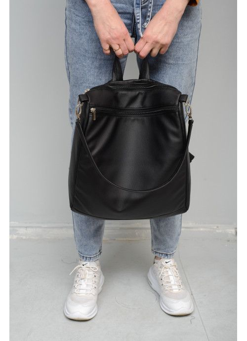 Женский рюкзак-сумка Sambag Trinity черный SB-28302001