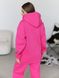 Женский теплый костюм повседневный на флисе NV-50804565 розовый