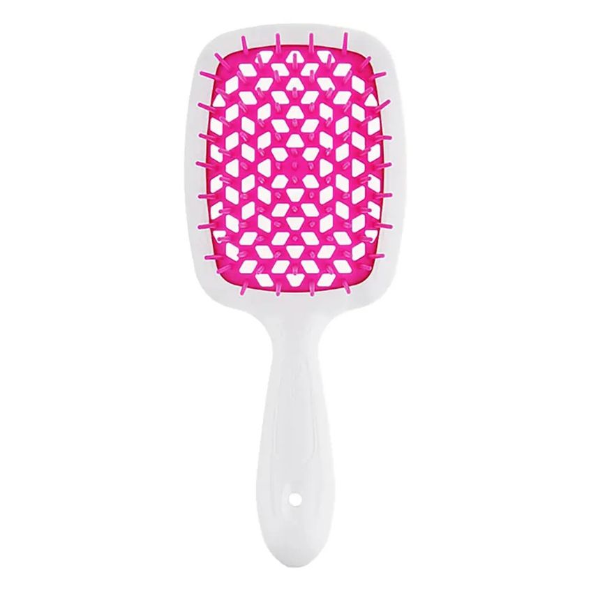 Гребінець Janeke SUPERBRUSH WHITE/PINK