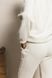 Жіночі трикотажні утеплені штани тедді SEV-2119.5521 білі