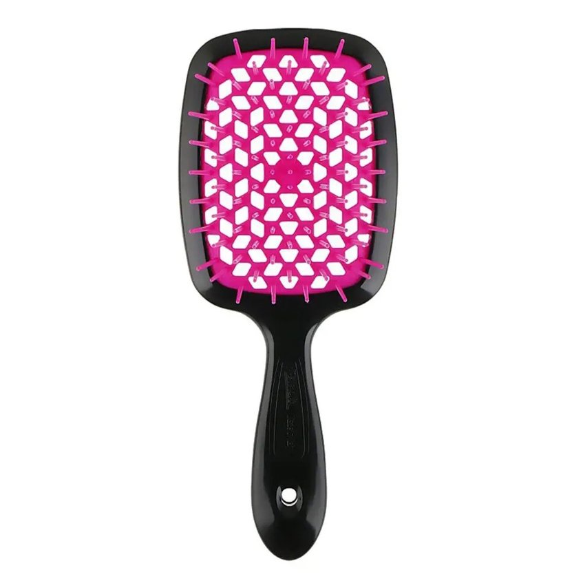 Расческа Janeke SUPERBRUSH BLACK/FUCHSIA