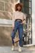 Жіночі джинси вільного крою із завищеною талією SEV-S8089.4342 Сині