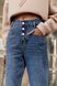 Женсике джинсы свободного кроя с завышенной талией SEV-S8089.4342 Синие