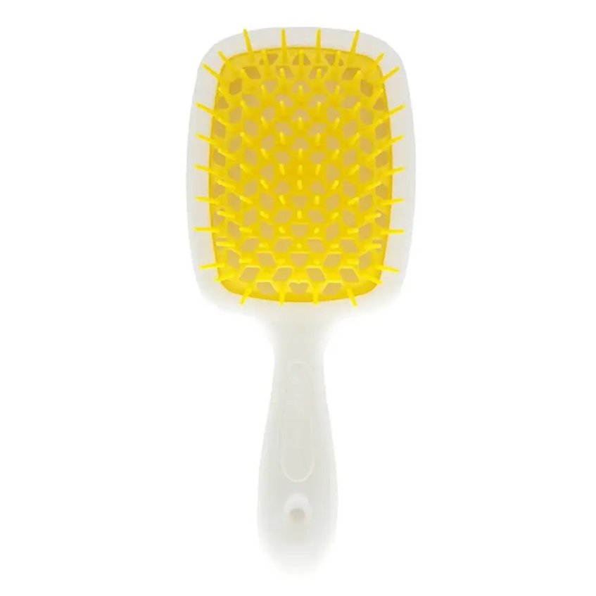 Расческа Janeke SUPERBRUSH WHITE/YELLOW NEON