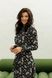 Легка сукня сорочка мідаксі в квіточку SEV-2057.5343 чорна