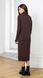 Длинное вязаное платье с воротником под горло PR-55471 (42-48)