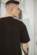Мужская футболка оверсайз однотонная Черная, L-XL
