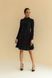 Трикотажна жіноча сукня міні з довгими рукавами SEV-2139.5583 чорна