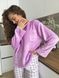 Жіноча м'яка піжама для повсякденного носіння фіолетова