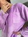 Жіноча м'яка піжама для повсякденного носіння фіолетова