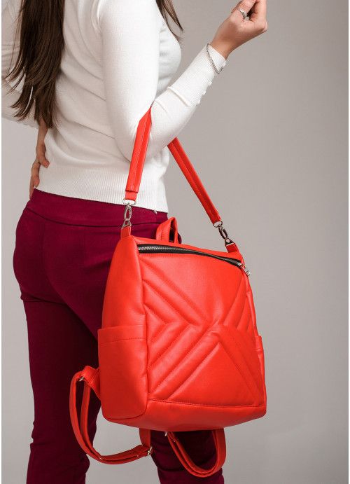 Жіночий рюкзак-шкарпетка Sambag Trinity червоний SB-28313017
