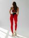 Жіночі спортивні лосини з імітацією трусиків NV-1014 Червоні