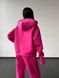 Женский утепленный костюм трехнитка на флисе NV-50804575 розовый