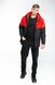 Чоловіча куртка демісезонна Waterproof INT-1589546211 Червоно-чорна