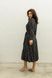 Легка сукня сорочка мідаксі в квіточку SEV-2037-1.5368 чорна