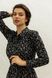 Легкое платье рубашка мидакси в цветочек SEV-2037-1.5368 черное