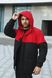 Мужская демисезонная куртка Waterproof INT-1589546211 Красно-черная