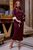 Жіноча ошатна сукня міді з рукавом 3/4 SEV-1264.3863 Марсала, S