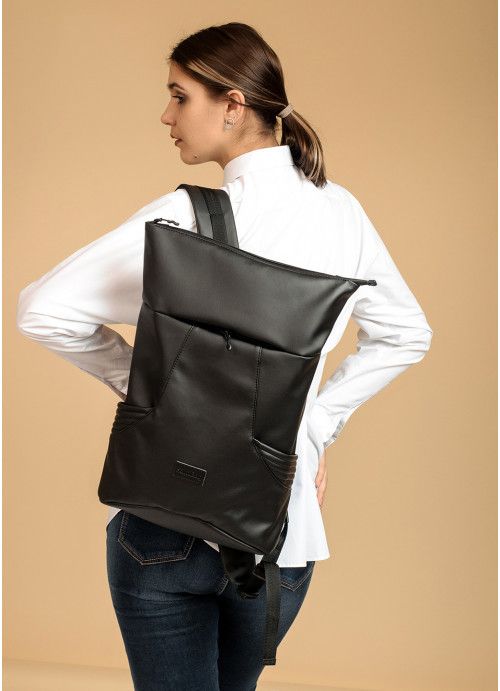 Жіночий рюкзак ролл Sambag RollTop X чорний SB-24320001