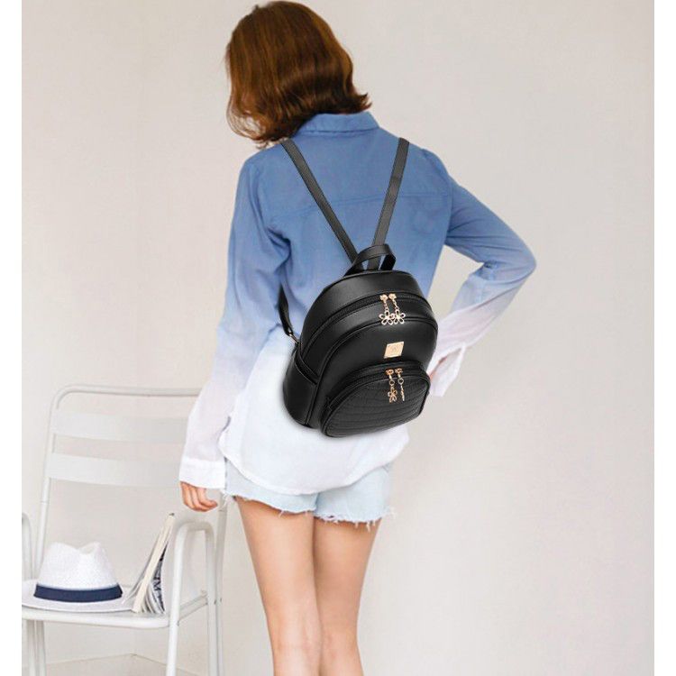 Жіночий рюкзак Amelie чорний eps-8161