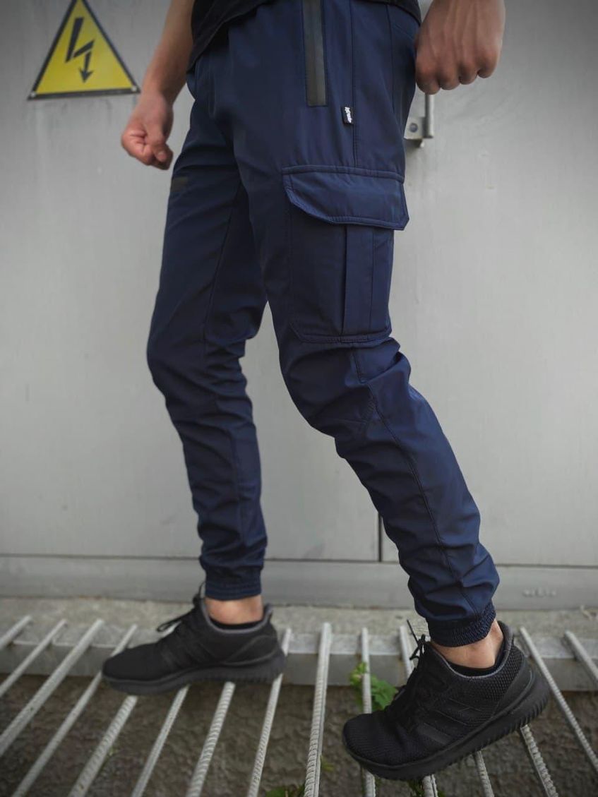 Мужские штаны с манжетами SoftShell Flash light INT-1589538231