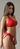Раздельный женский купальник с низкой талией AL-Basic (низкий) XS-S, красный