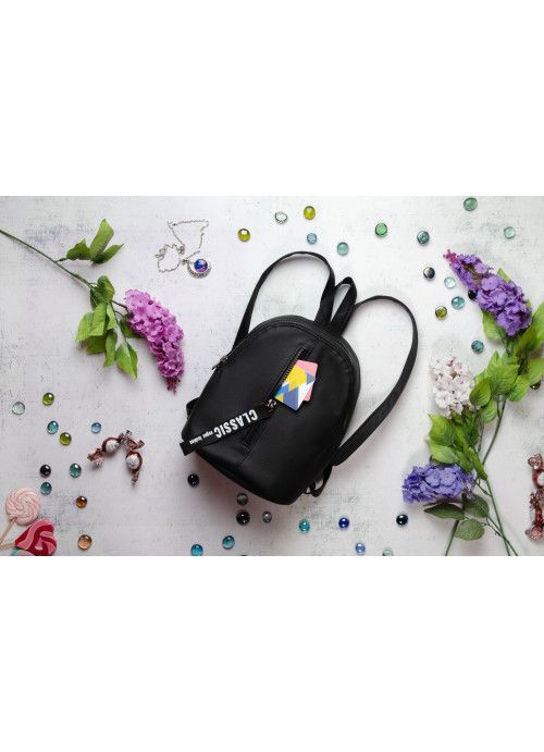 Жіночий рюкзак малий Sambag Mane MQT чорний SB-18228001e