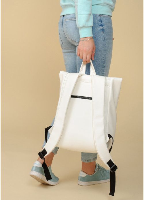 Жіночий рюкзак рол Sambag RollTop One білий SB-24208008