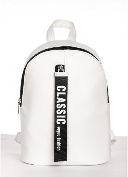 Жіночий міні рюкзак Sambag Mane MQT білий SB-18228008e