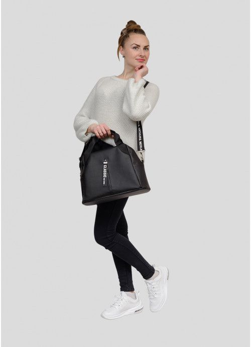 Жіноча спортивна сумка Sambag Vogue BZT чорна SB-90108001e