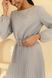 Жіноча повсякденна плісована сукня міді SEV-2138.5593 сіра