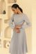 Женское повседневное плиссированное платье миди SEV-2138.5593 серое