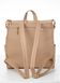 Женский рюкзак сумка строченный Sambag Trinity бежевый SB-28313026