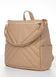 Жіночий рюкзак сумка строчений Sambag Trinity бежевий SB-28313026