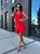 Женское летнее платье сарафан с воланами sh-010/ 42-44, Красный